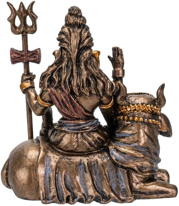 Miniature Hindu Deity Statue — Shiva Resin Ornament - Image 2