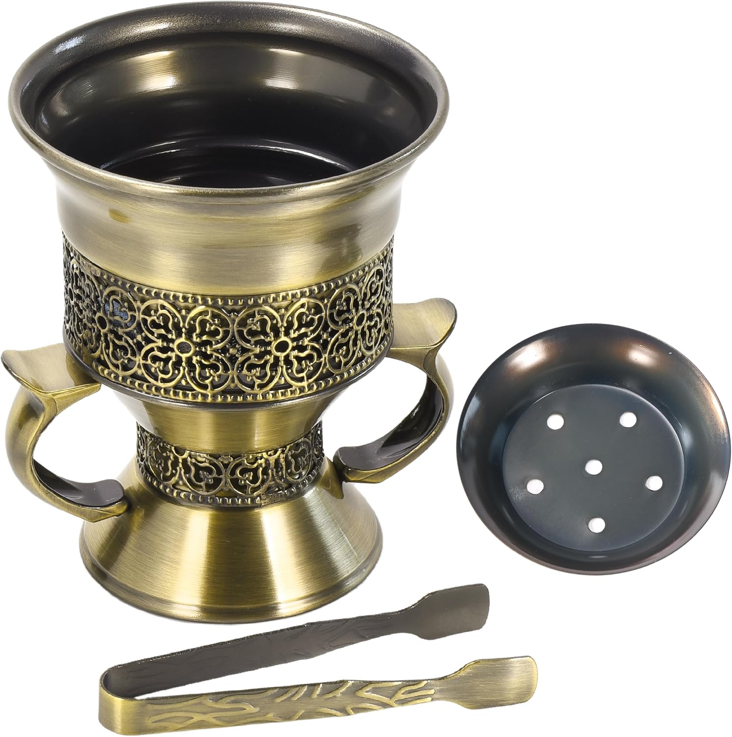 Frankincense Resin Burner/Aromatherapy Diffuser: Agarwood/Charcoal Incense Burner—Includes Specialized Tongs for Handling Charcoal; Suitable for Yoga, Spa Settings, and Aromatherapy